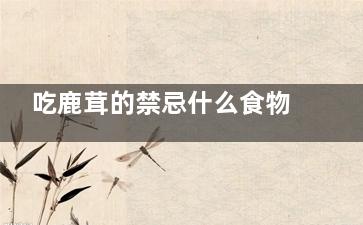 吃鹿茸的禁忌什么食物 吃鹿茸不能吃什么(吃鹿茸有哪些禁忌鹿茸有什么作用)